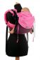 Preview: Huckepack Onbuhimo pink Punkte purple Seite