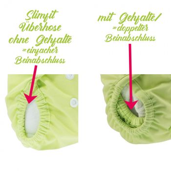 Blümchen - Slimfit Newborn Überhose  - Klett