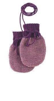 Disana Strickhandschuhe pflaume-rose