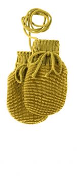 Disana Strickhandschuhe curry-gold