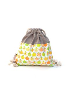 Limas Kinderrucksack - Beige Apfelgarten Orange