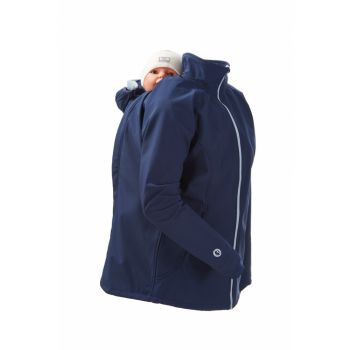 mamalila Softshell Tragejacke navy-ice