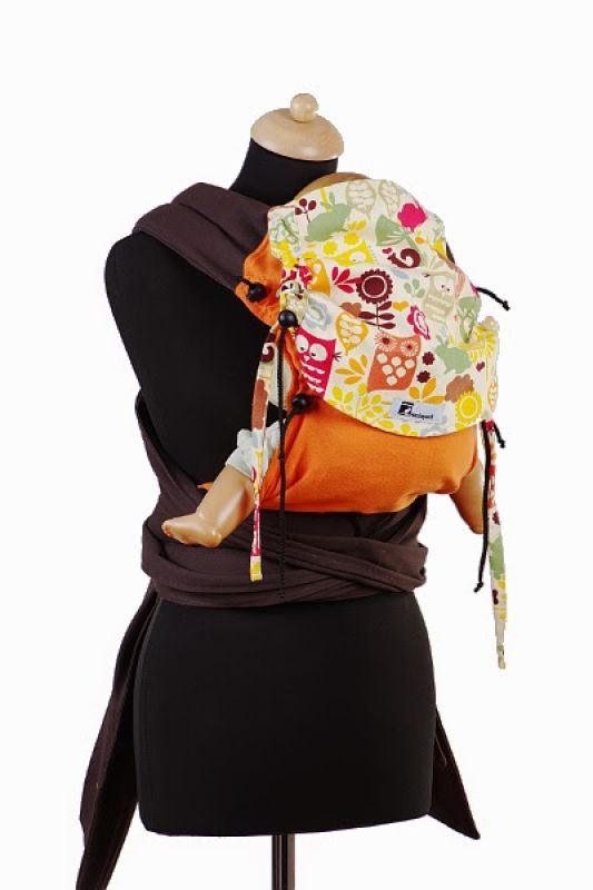 Huckepack Mei Tai Eulenwald orange