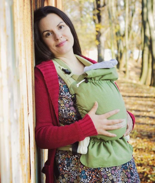 Storchenwiege Baby Carrier grün