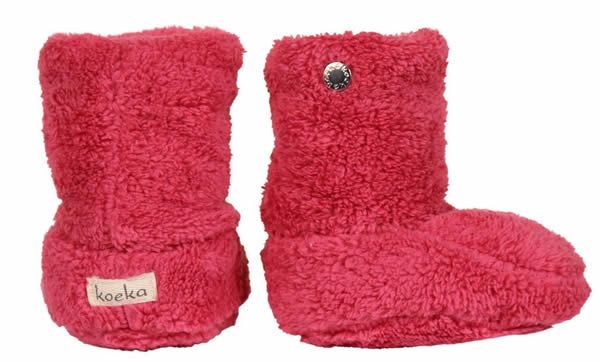 Fellstiefel pink