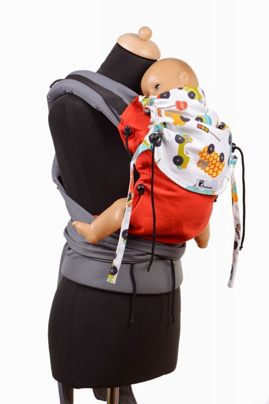 Huckepack Halfbuckle Babysize Autos rot