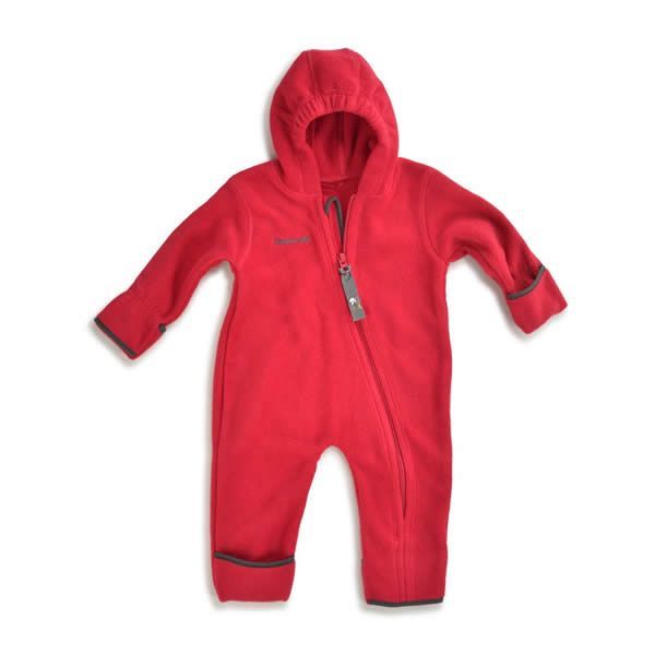 Hoppediz Fleeceoverall rot